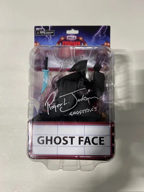 Ghostly Figures Charming Ornaments Roger L. Jackson Autographed Toony Terror Ghostface Figure (JSA Certified)