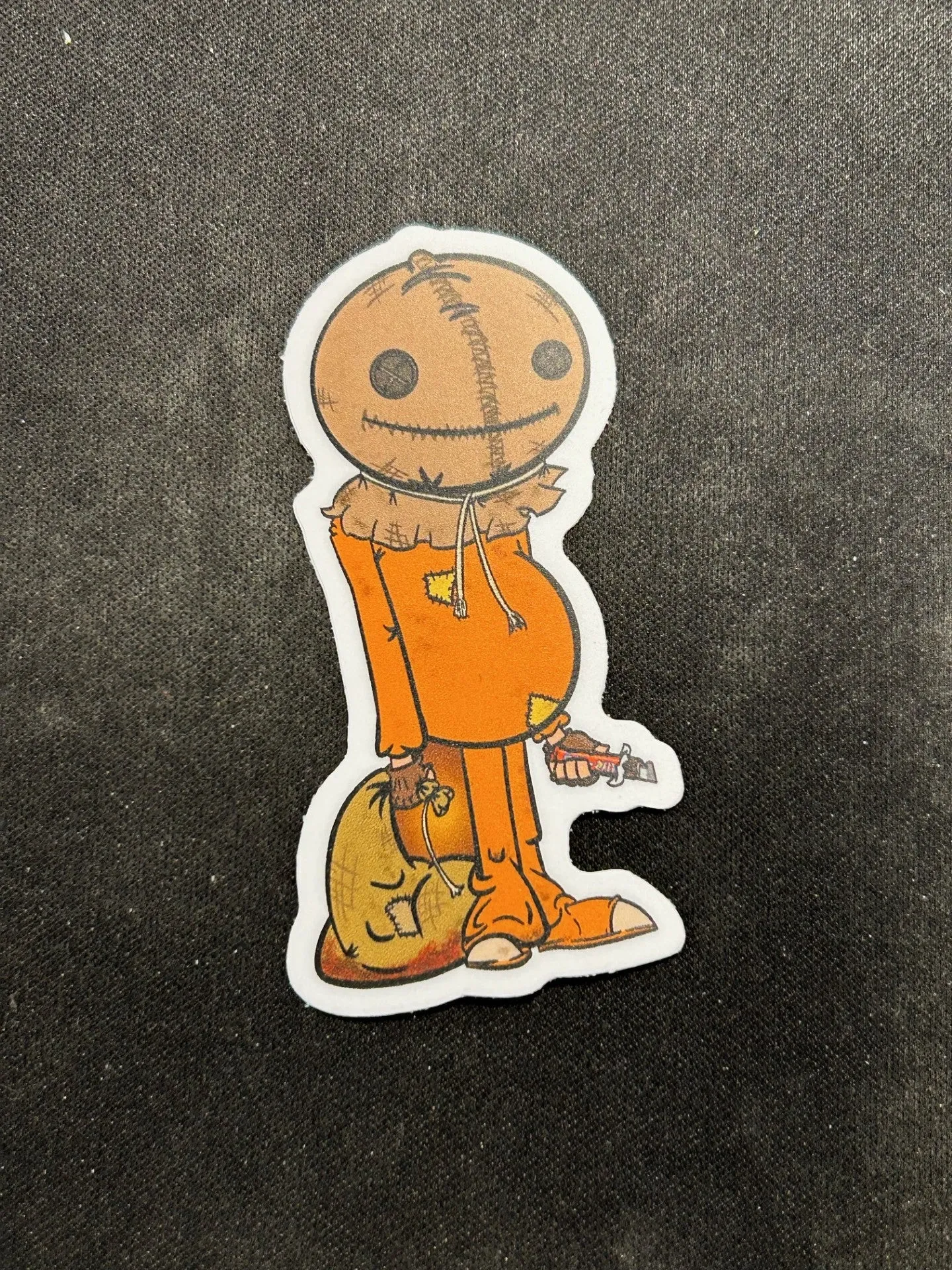 Haunted Masks Ghostly Decorations Sam Trick R Treat Sticker