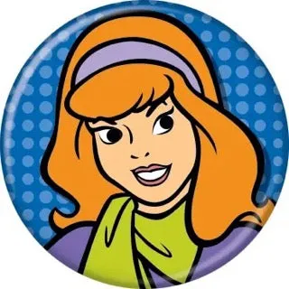 Frightening Accents Scooby-Doo Daphne Buttons 1.25" Round