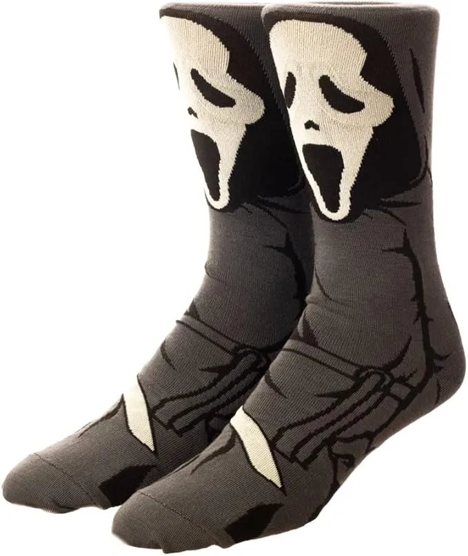 Ghostly Displays Monster Ornaments Ghostface 360 Character Crew Sock