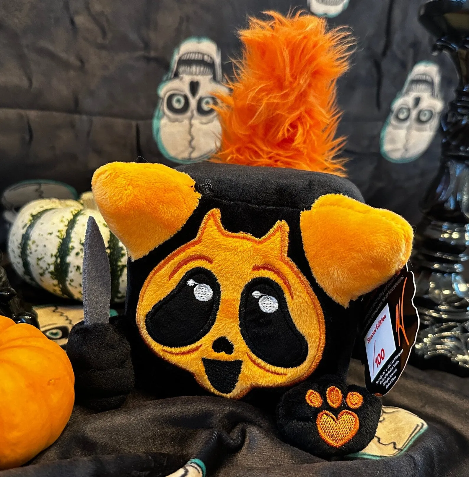 Squaredy Cats - Pumpkin Spice GhostPuss (signed and numbered XX/100) Wicked Accessories