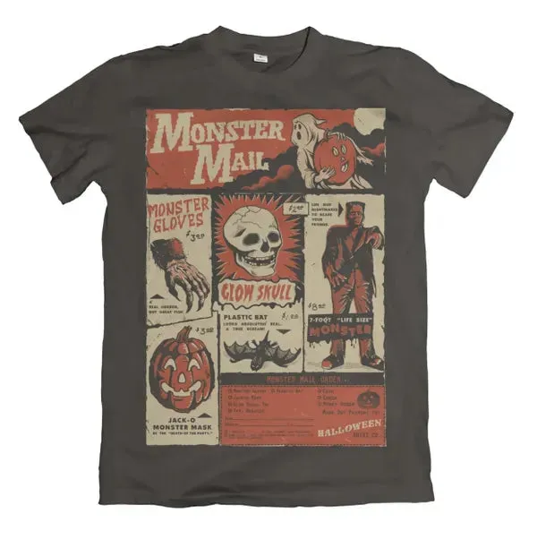 Monster Mail Tee Curved Hem Tagless Labeling