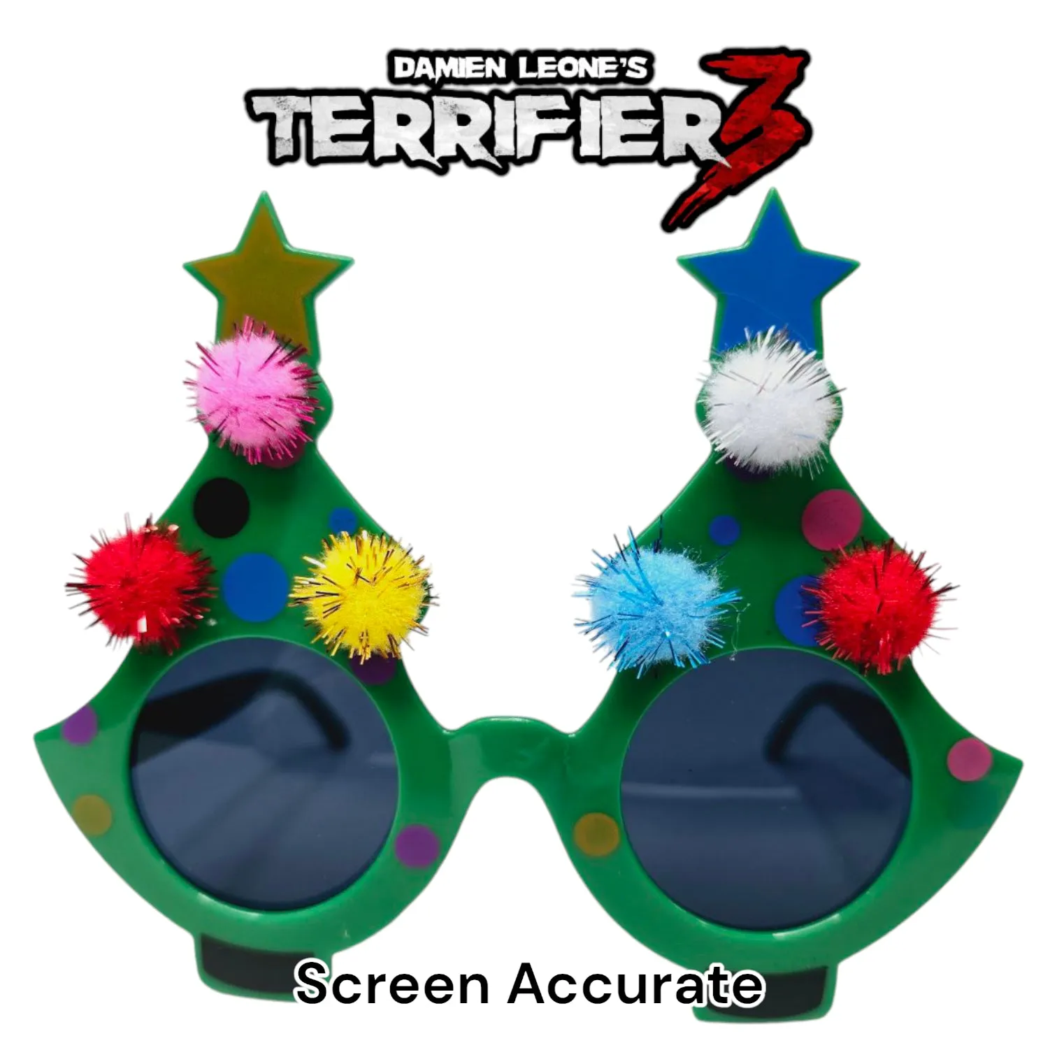 Eerie Treats Eerie Designs Terrifier 3 Official Christmas Tree Glasses