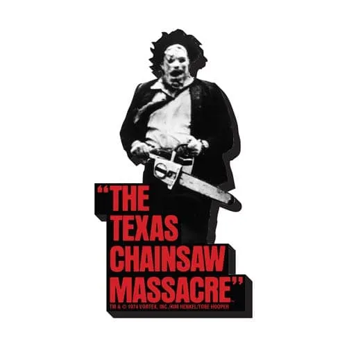 Texas Chainsaw Massacre BW Funky Chunky Magnet Spooky Supplies