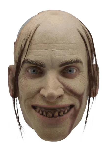 Ghoulish Supplies Spooky Designs THE TEXAS CHAIN SAW MASSACRE 2 CHOP TOP MASK