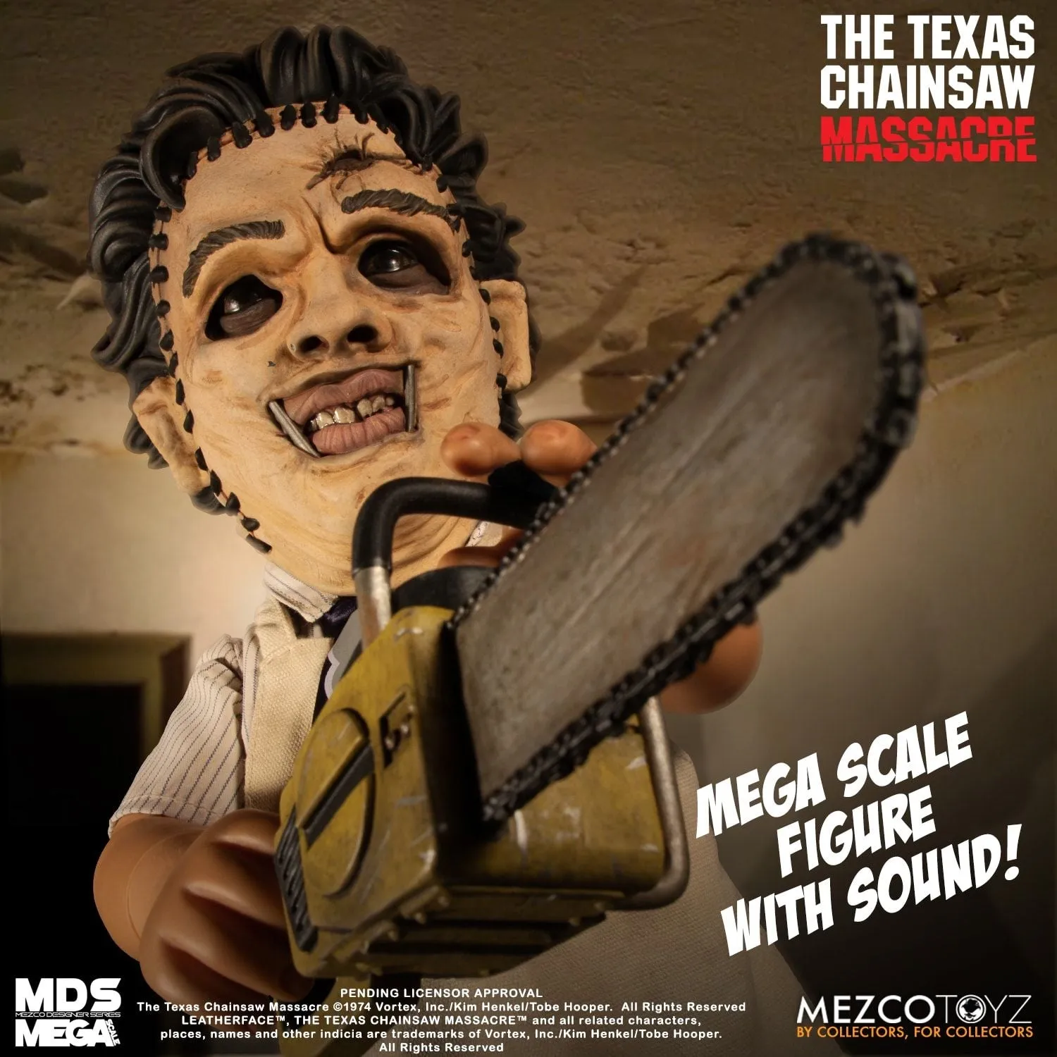 The Texas Chain Saw Massacre Mezco Mega Scale Leatherface Scary Supplies Haunted Crafts