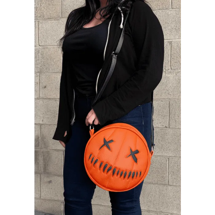 Trick R Treat - Sam O Lantern Purse Unlit (Black) Haunted Displays Ghoulish Decor
