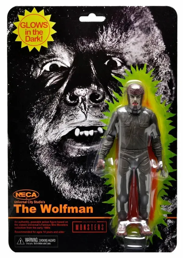 Mystical Accents Universal Monsters - 7" Scale Action Figure - Retro Glow in the Dark Wolfman