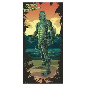 Playful Crafts Haunted Decorations Universal Monsters - Creature From The Black Lagoon Beach Towel