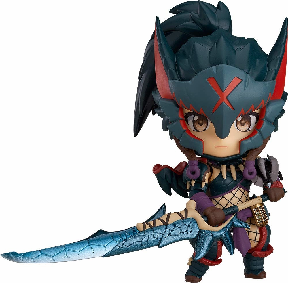 Monster Hunter World: Iceborne - Nendoroid #1284 - Hunter: Female Nargacuga Alpha Armor Ver. (Good Smile Company) Miniature Display
