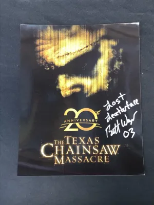 Brett Wagner Signed Texas Chainsaw Massacre 8x10 V3 Spooky Treats Frightening Props