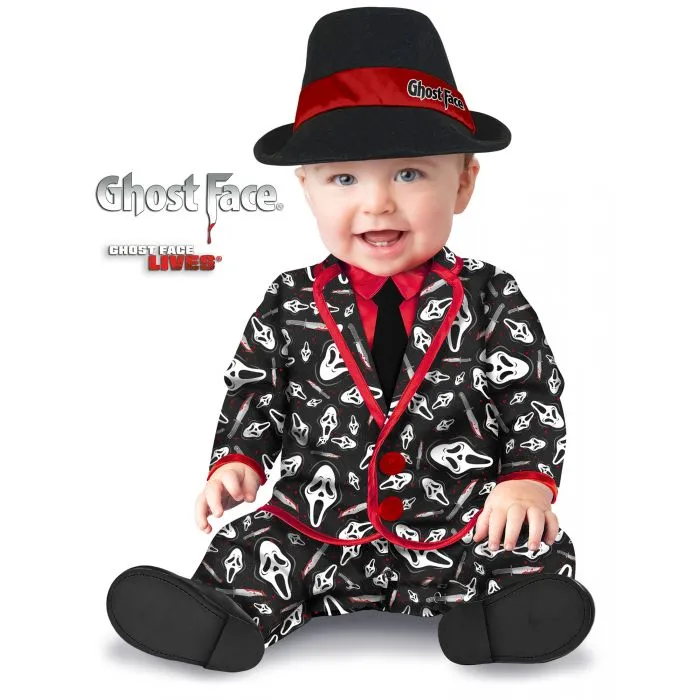 Ghost Face? Party Suit - Infant/Toddler Creepy Accents