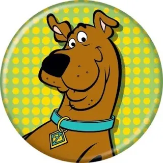 Charming Supplies Scooby-Doo Dots Buttons 1.25" Round