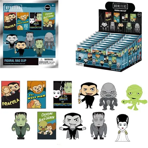 Universal Monsters Series 2 3D Foam Bag Clip Ghostly Party