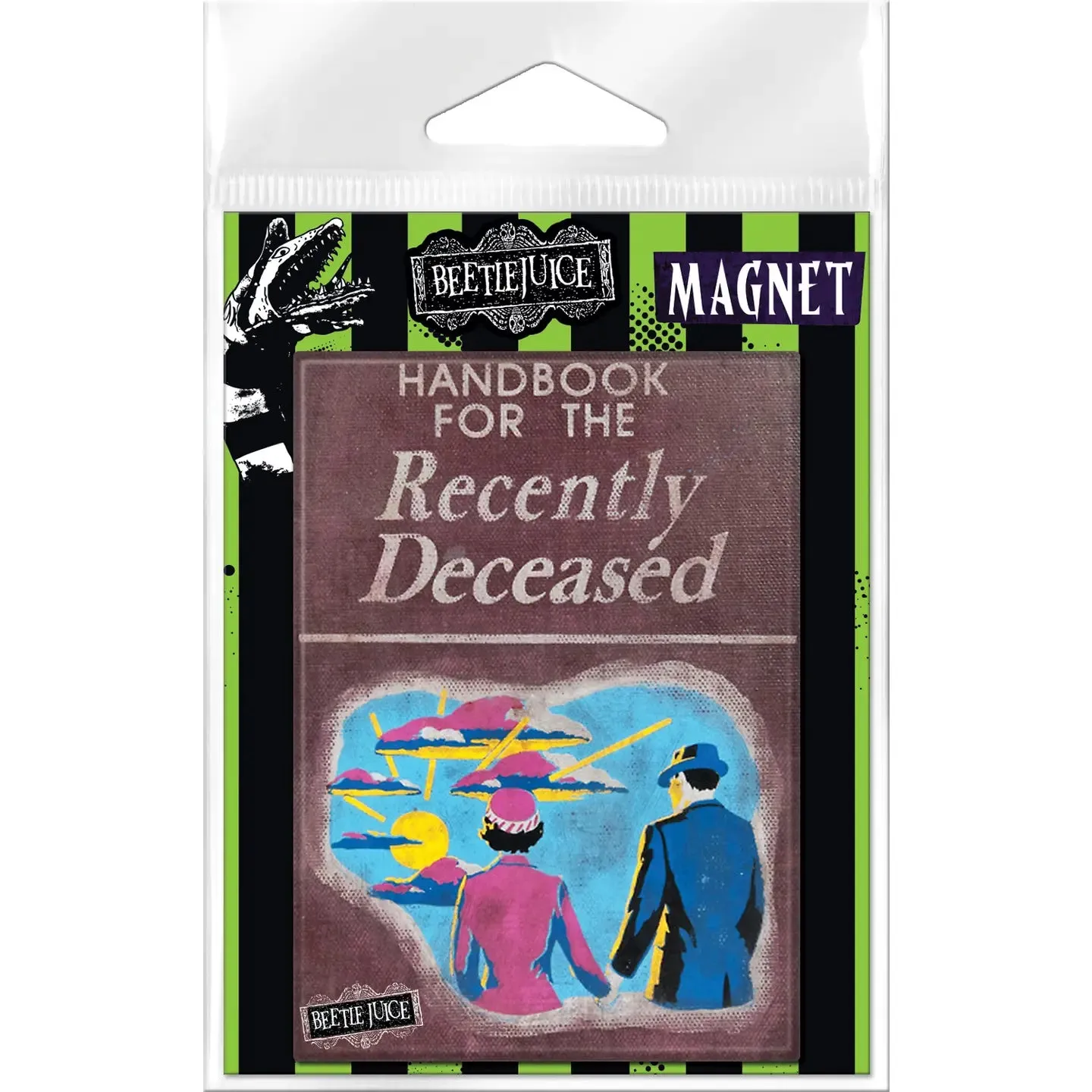 Ghostly Treats Playful Props Beetlejuice Handbook For Deceased Carded Magnet