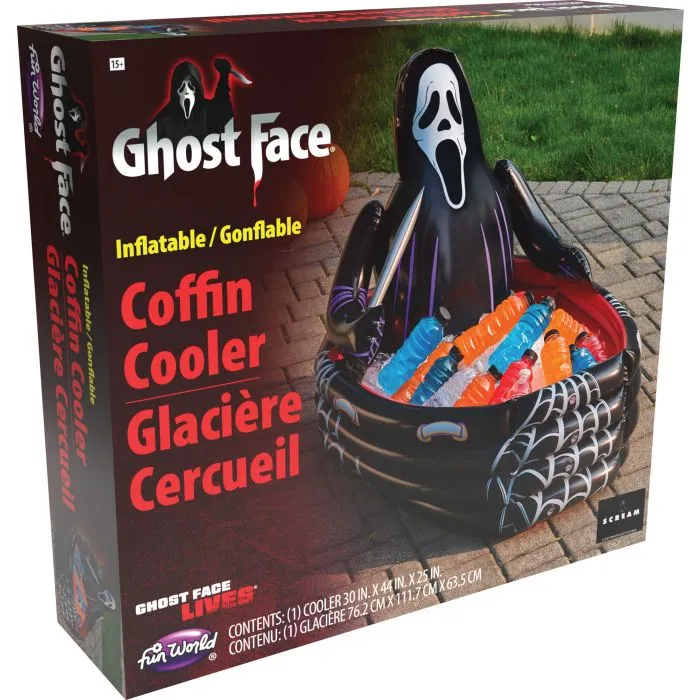 Mystical Designs Ghost Face Inflatable Coffin Cooler