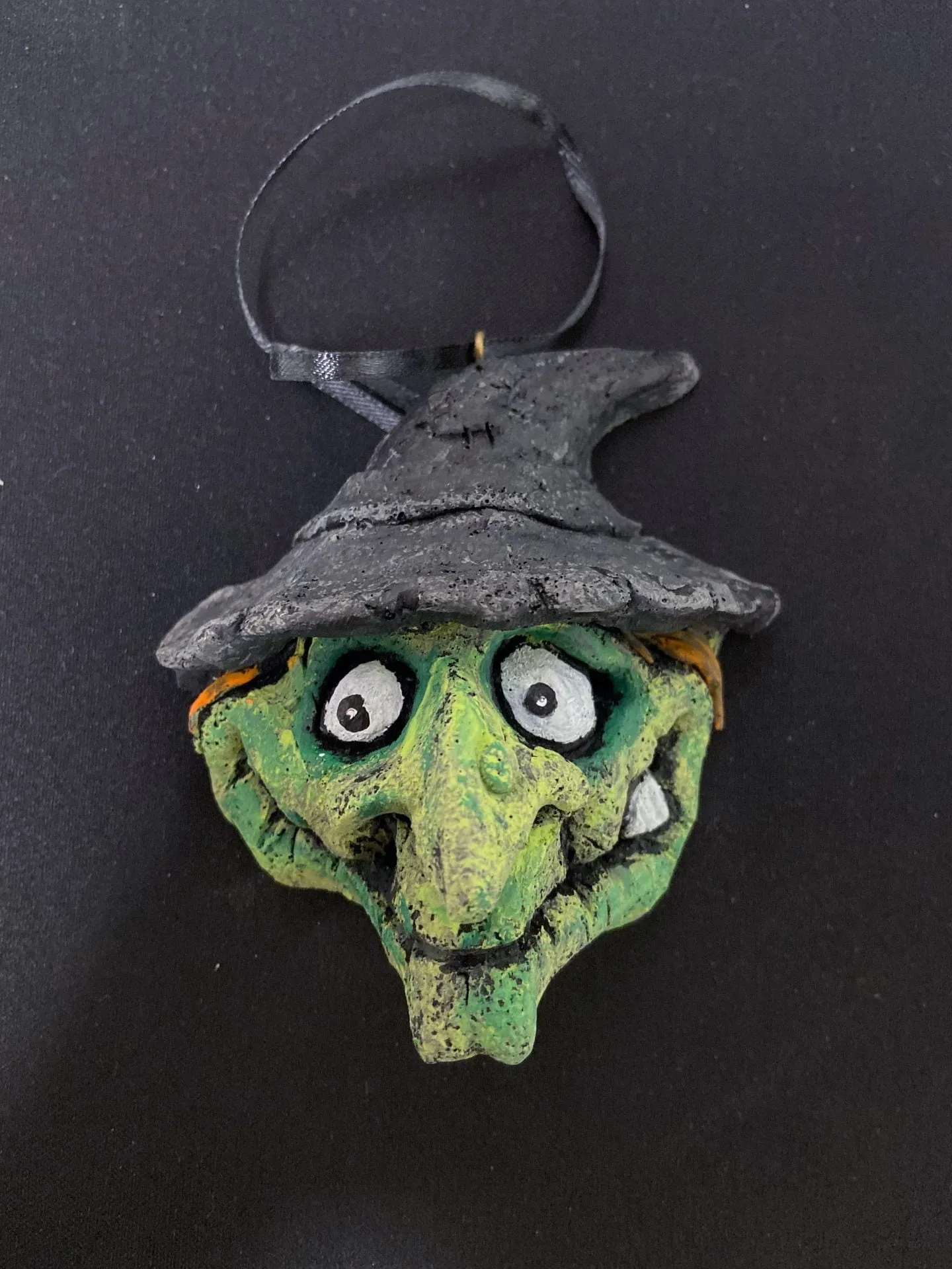 Eerie Displays Witch Trick-A-Tree Ornament
