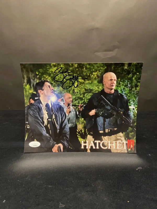 Zach Galligan Autographed Hatchet 8x10 Photo Mysterious Figures